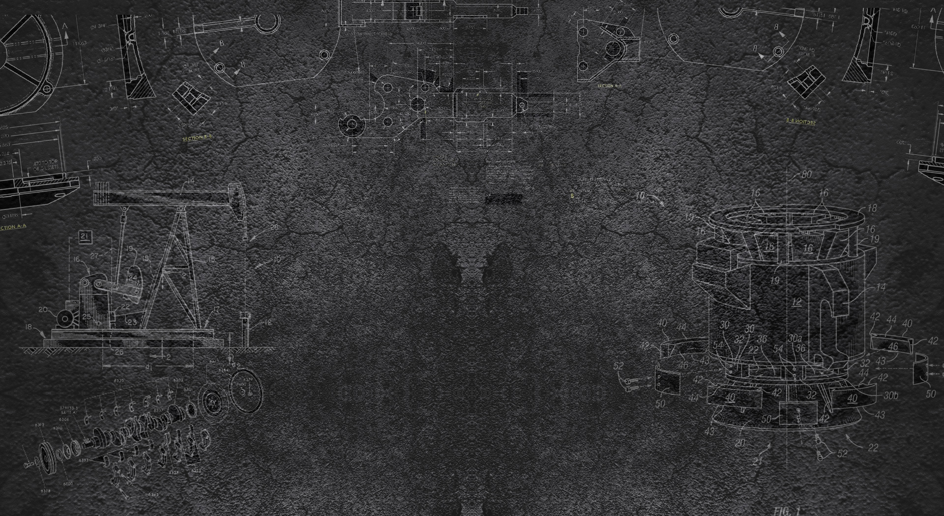 black background gradient